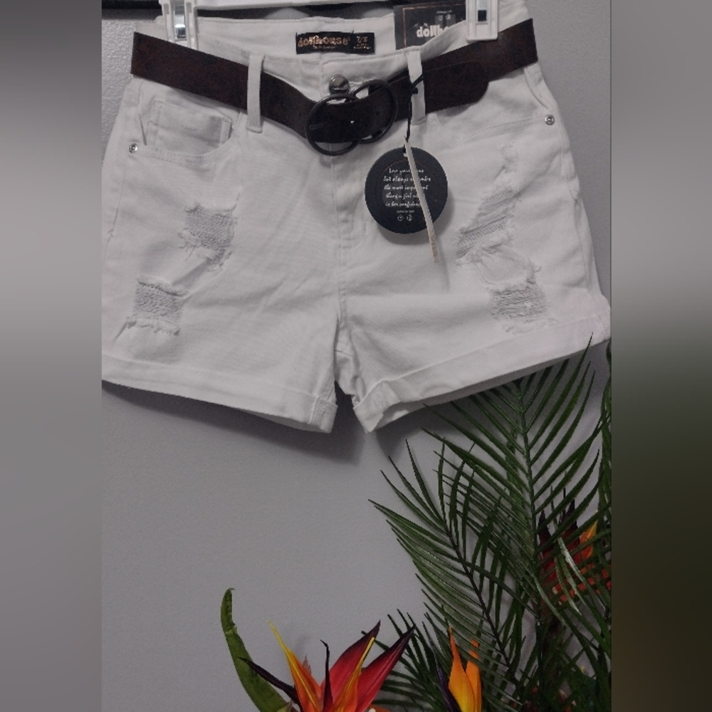 Dollhouse Women's High Rise Jean Shorts